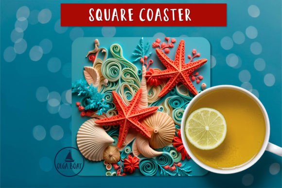 Bringing the Ocean to Your Table with 3D Under the Sea Coasters Designs