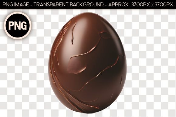 Chocolate Easter Egg Isolated Object 6