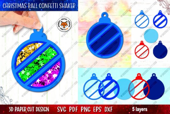 Christmas Ball Confetti Shaker SVG: A Guide to 3D Paper Crafting