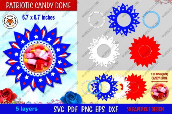 Crafting a 3D Patriotic Sunflower Candy Dome: A Guide to SVG Files, Materials, and Design Choices