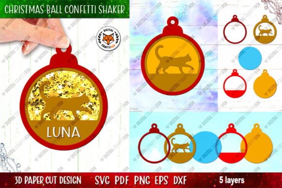 Crafting Joy: A Complete Guide to the Cat Christmas Ball Confetti Shaker
