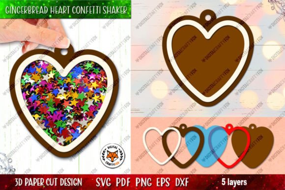 Creating a 3D Gingerbread Heart Confetti Shaker: A Complete Guide to Layered Paper Crafting