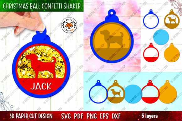 Creating a Festive 3D Dog Christmas Ball Confetti Shaker: A Guide to SVG Cutting and Assembly
