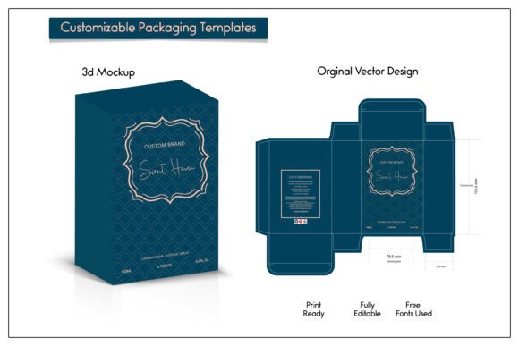Customizable 3D Box Packaging Mockup for Professional Brand Presentation