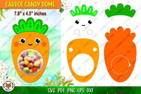 Easter Carrot Candy Dome SVG Guide