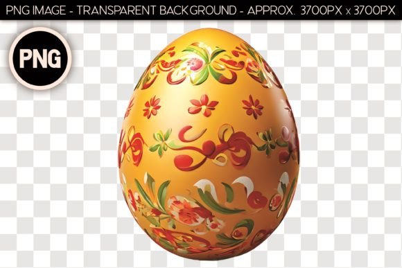 Easter Egg Isolated Object 32
