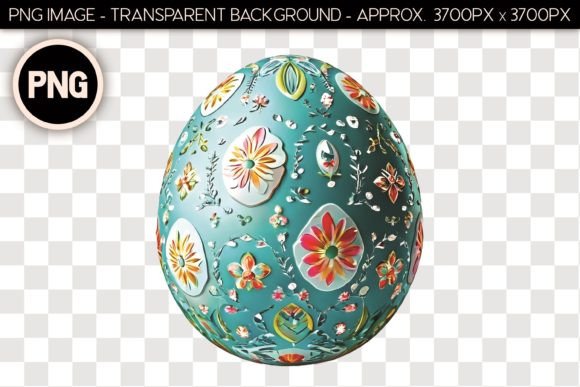 Elevate Designs with Easter Egg Isolated Object 45