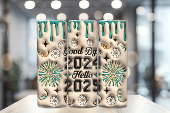Elevate Your Sublimation Business with 3D Inflated New Year Tumbler Wraps