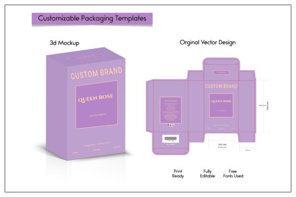 Elevating Brand Identity with Premium 3D Die-Line Packaging Mockups and Vector Design Templates