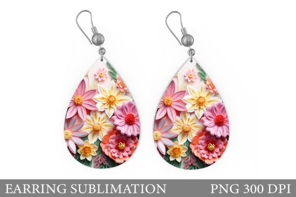 Elevating Jewelry Design with 3D Flowers Earring Sublimation: A Modern Creator’s Guide