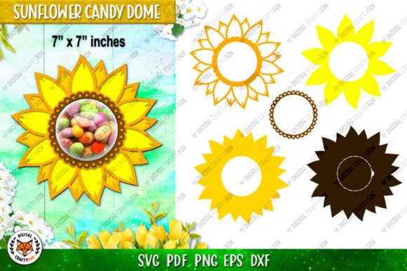 Elevating Paper Crafting: The Strategic Value of the Sunflower Candy Dome Holder SVG in Modern Design