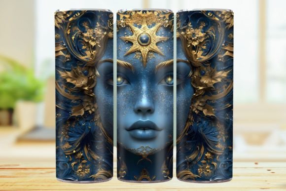 Elevating Your Craft with the 3D Tumbler Wrap Celestial 20oz Tumbler Design