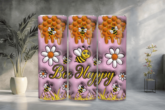 Evaluating the 3D Inflated Honey Bee Tumbler Wrap for Sublimation Projects