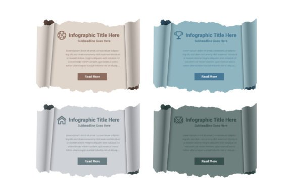 Evaluating the Roll Torn Paper Infographic Template for Modern Web Design