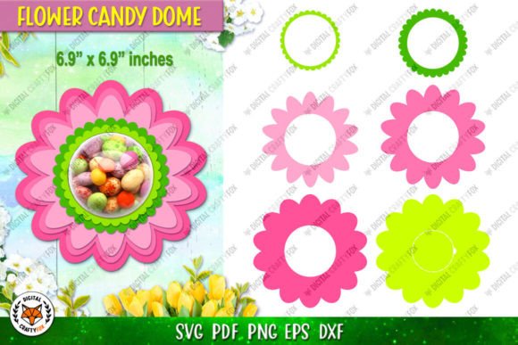 Flower Candy Dome Holder SVG Guide