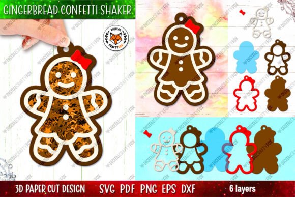 Gingerbread Girl Confetti Shaker SVG: A Guide to 3D Paper Crafting