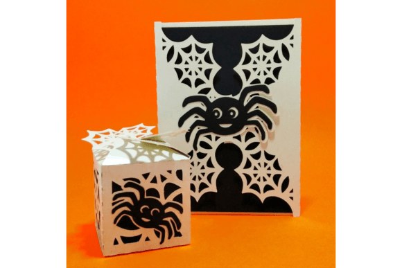 Halloween Spider Card Box Set: Spooky 3D Design
