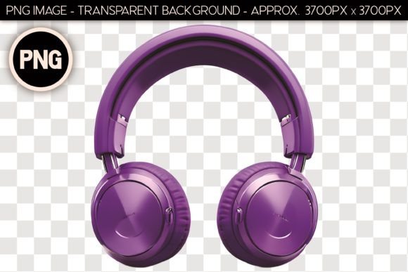 Headphones PNG Isolated Object 34: Elevating Your Design Projects with Precision