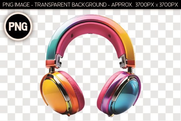 Headphones PNG Isolated Object 53: A Design Essential