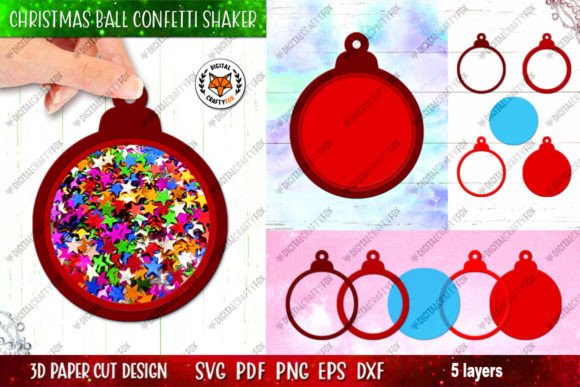 Mastering the 3D Christmas Ball Confetti Shaker Holder