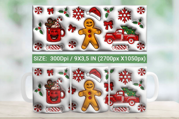 Mastering the 3D Inflated Christmas Tumbler Wrap