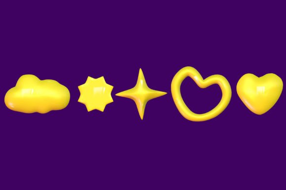 Strategic Applications of 3D Abstract Y2K Shapes in Modern Branding